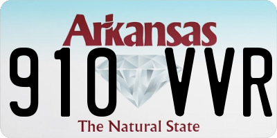 AR license plate 910VVR
