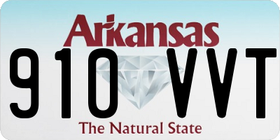 AR license plate 910VVT