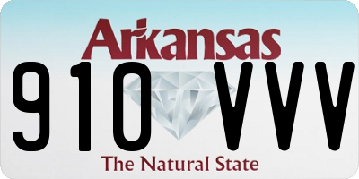 AR license plate 910VVV