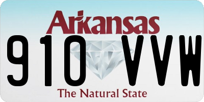 AR license plate 910VVW