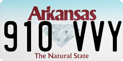 AR license plate 910VVY