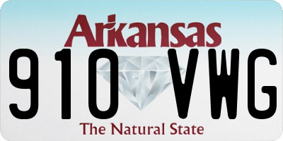 AR license plate 910VWG