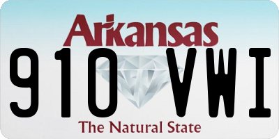AR license plate 910VWI