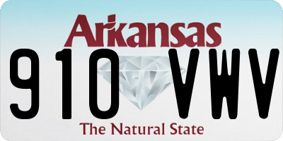 AR license plate 910VWV