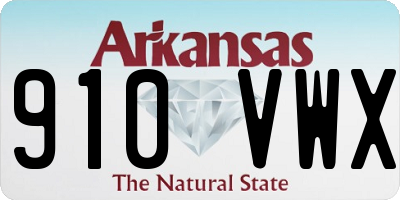 AR license plate 910VWX