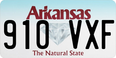 AR license plate 910VXF