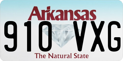 AR license plate 910VXG