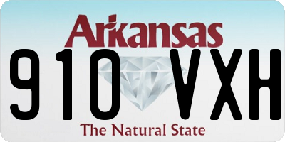 AR license plate 910VXH