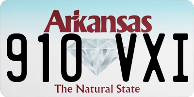 AR license plate 910VXI
