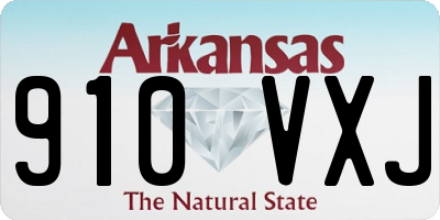 AR license plate 910VXJ