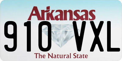 AR license plate 910VXL