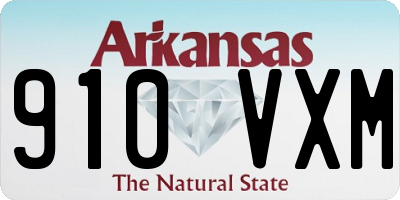AR license plate 910VXM