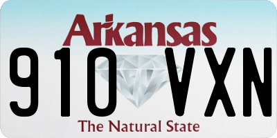 AR license plate 910VXN