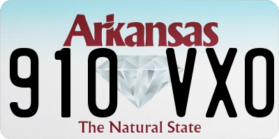 AR license plate 910VXO