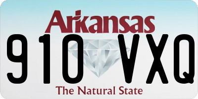 AR license plate 910VXQ
