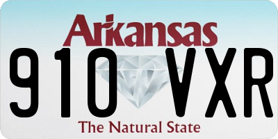 AR license plate 910VXR