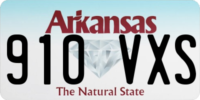 AR license plate 910VXS