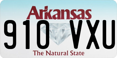 AR license plate 910VXU