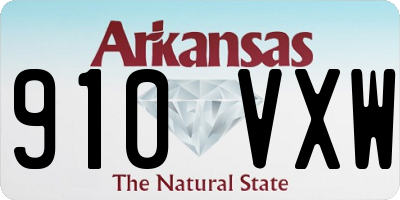 AR license plate 910VXW
