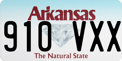 AR license plate 910VXX
