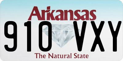 AR license plate 910VXY