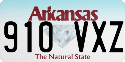 AR license plate 910VXZ