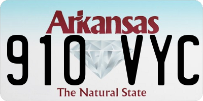 AR license plate 910VYC