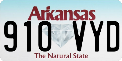 AR license plate 910VYD
