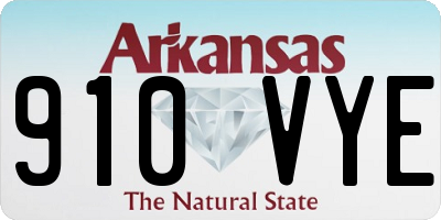 AR license plate 910VYE