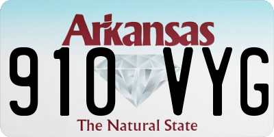 AR license plate 910VYG