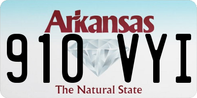 AR license plate 910VYI