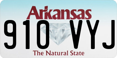 AR license plate 910VYJ