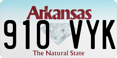 AR license plate 910VYK