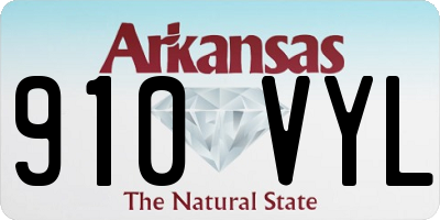 AR license plate 910VYL