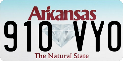 AR license plate 910VYO