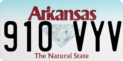 AR license plate 910VYV