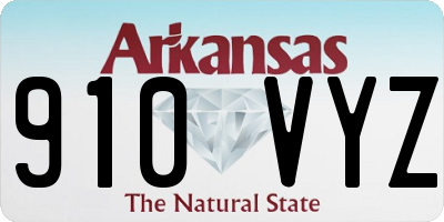 AR license plate 910VYZ