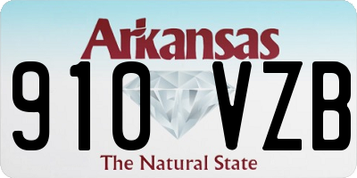 AR license plate 910VZB
