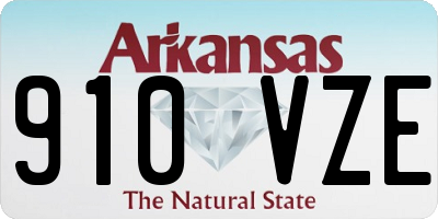 AR license plate 910VZE