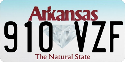 AR license plate 910VZF