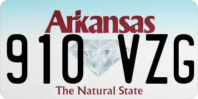 AR license plate 910VZG