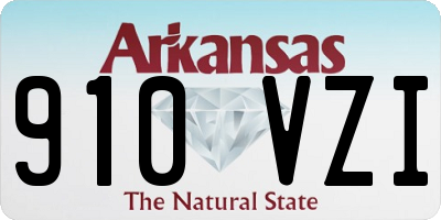 AR license plate 910VZI