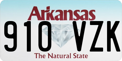 AR license plate 910VZK