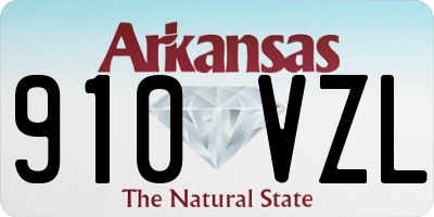 AR license plate 910VZL