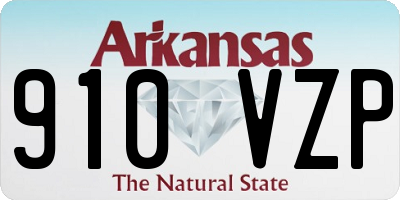 AR license plate 910VZP