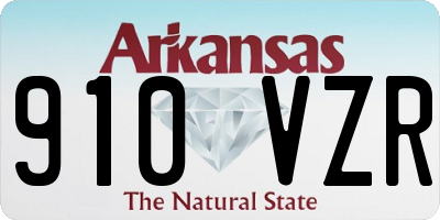 AR license plate 910VZR