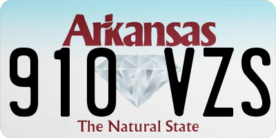 AR license plate 910VZS