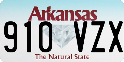 AR license plate 910VZX