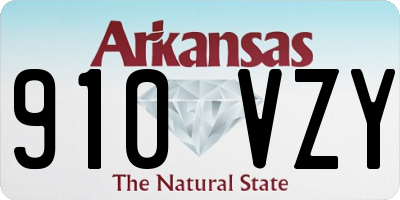 AR license plate 910VZY