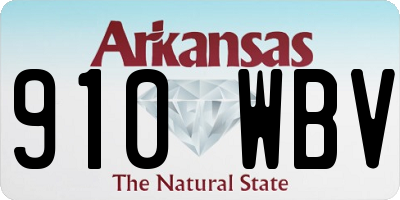 AR license plate 910WBV